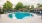 a swimming pool in a backyard