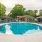 a swimming pool in a backyard